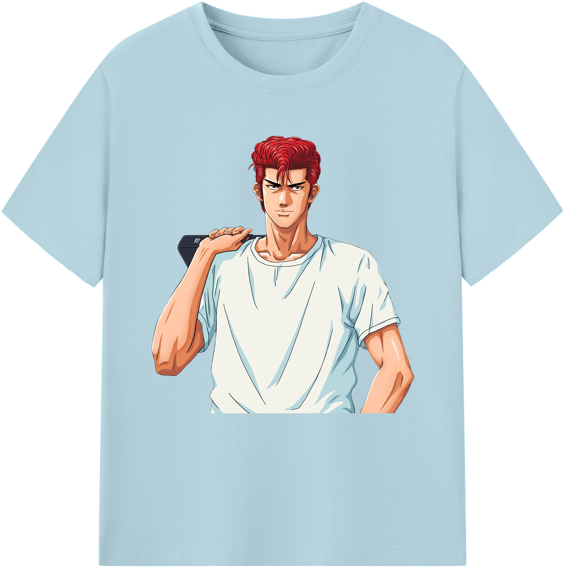 SLAM DUNK／スラムダンク 綿100％半袖Tシャツ（フロントプリント）